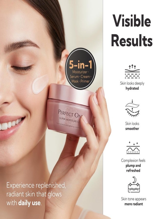 Perfect One All-in-One Face Moisturizer, Ultra Hydrating Anti Aging Face Cream, Japanese Skincare with Collagen for Radiant Skin, Lightweight Facial Moisturizer for All Skin Types and Daily Use, 50g - Image 4